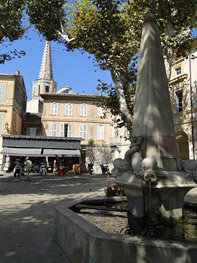 fountain, place saint rémy de provence